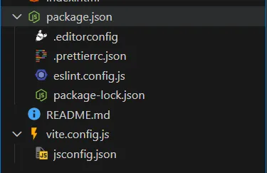 Project structure in VS Code